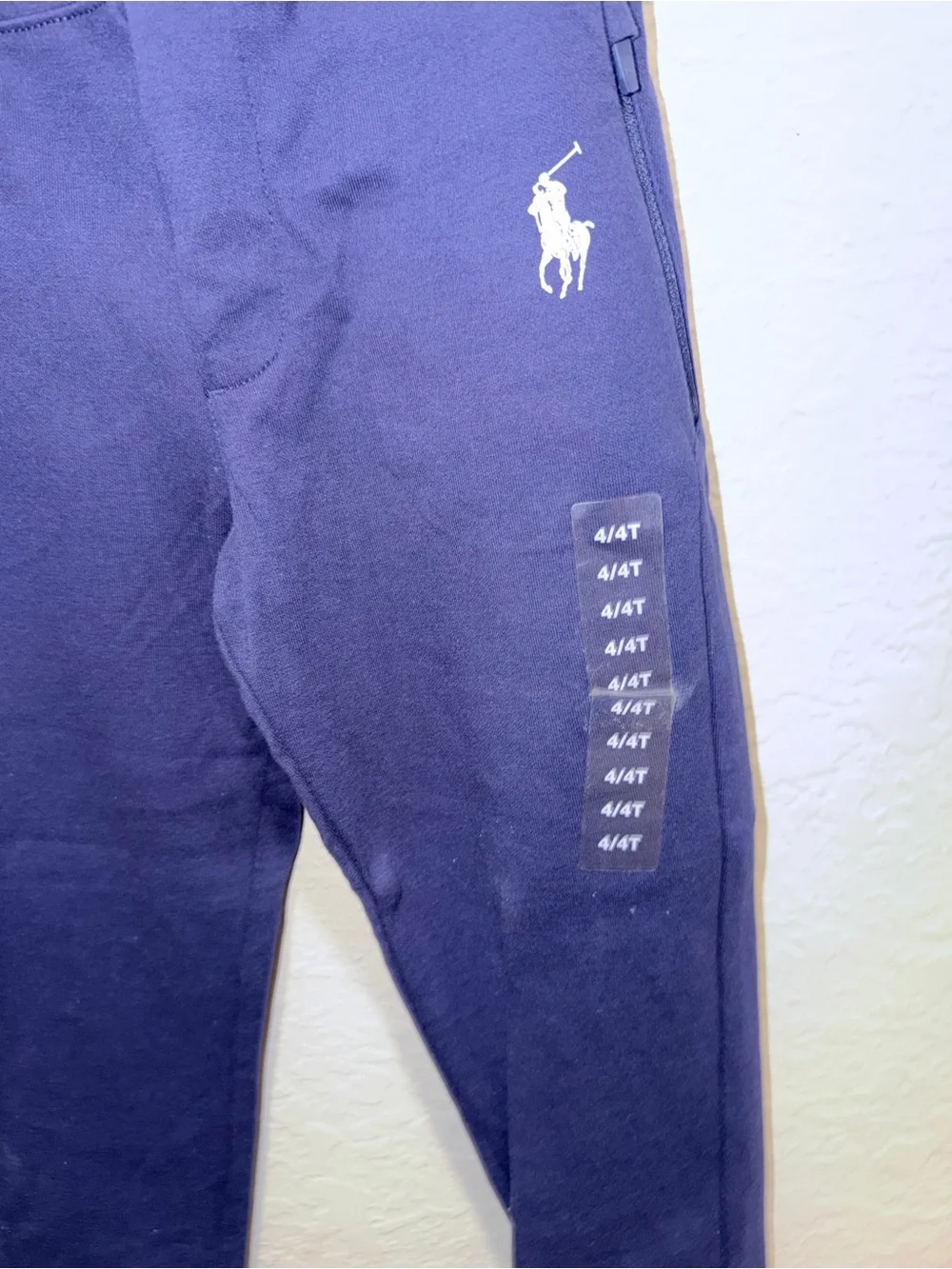 Polo Ralph Lauren Boys 2-Piece Tracksuit Pullover & Joggers Navy White NWT 2T/4T